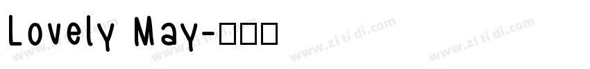 Lovely May字体转换